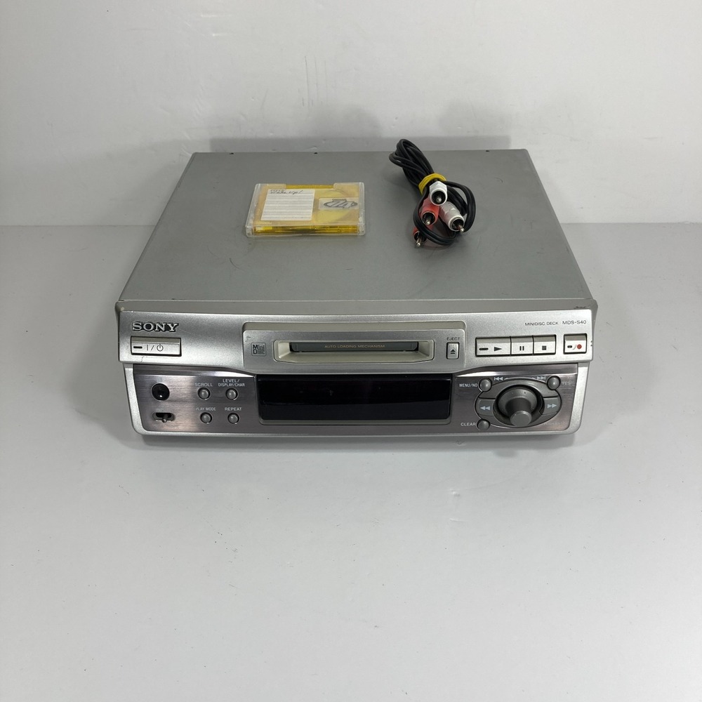 Sony MDS-S40 MiniDisc Deck Player Recorder - No Remote - TESTED